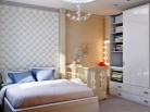 Мягкая стеганная стена за кроватью в спальне Стильным интерьер спальни делает мягкая стеганная стена за кроватью белого цвета. 