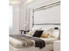 Интерьер светлой спальни в стиле минимализм Уютный и красивый дизайн спальни в светлых тонах в стиле минимализм. 
