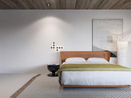 Дизайн светлой спальни в стиле минимализм