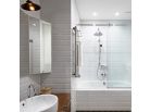 Ванная комната в стиле лофт Ванная комната в стиле лофт с имитацией кирпичной кладки на стенах.